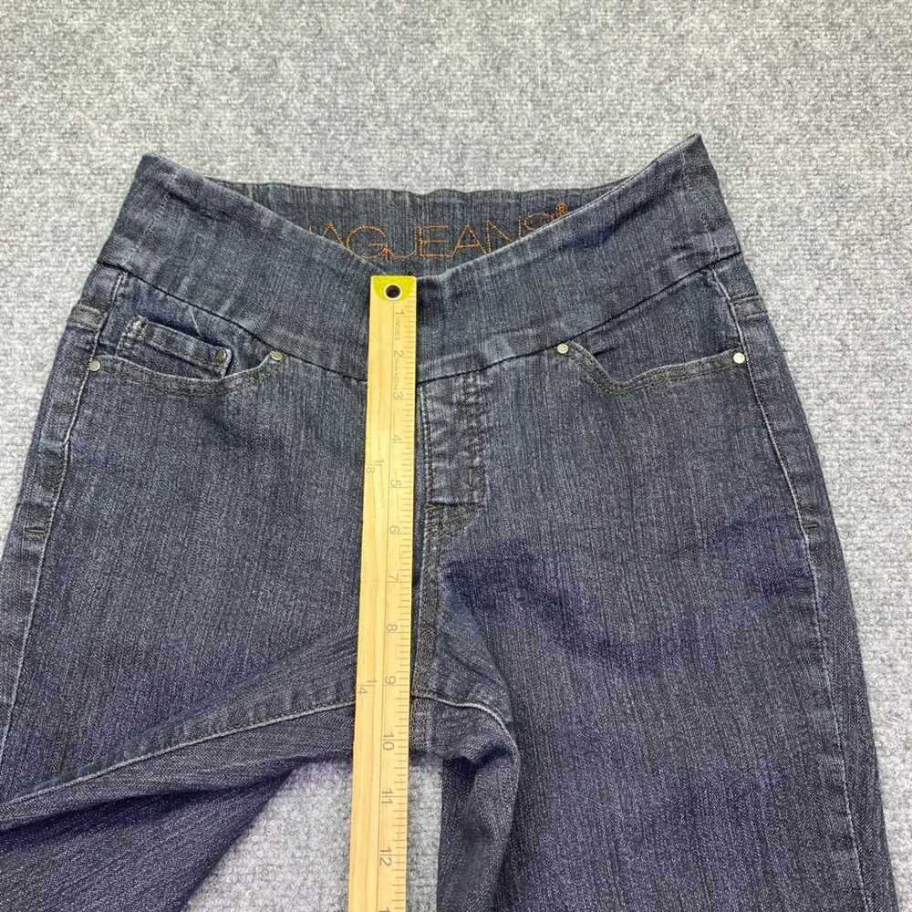 Jag Jeans Womens Peri Straight Pull On Dark Wash Indigo Denim Pants Size 6